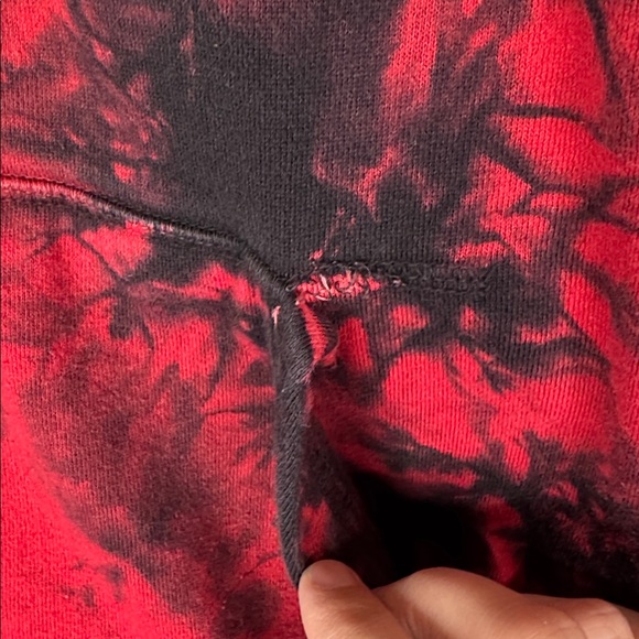 Sullen Art Collective Badge Of Honor Tie Dye Red Hoodie - Picture 7 of 9